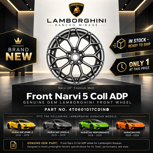 Lamborghini Huracan Front Wheel P/N 4T0601017CDIND Photo - $4,995