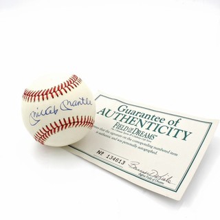 Autographed Mickey Mantle Rawlings Baseball w/ Field Of Dreams COA #X824