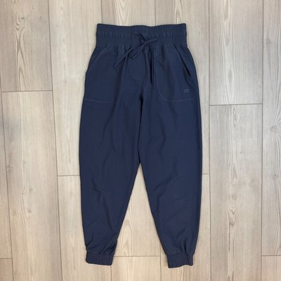 Albion Fit Jetset Joggers Navy Blue High Waist Petite XS Tapered Hiking Travel