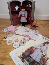 Vintage Pleasant Company American Girl Samantha Doll Lot with Trunk