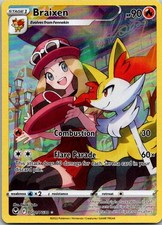 Braixen TG01/TG30 Holo Silver Tempest Trainer Gallery Pokemon NM