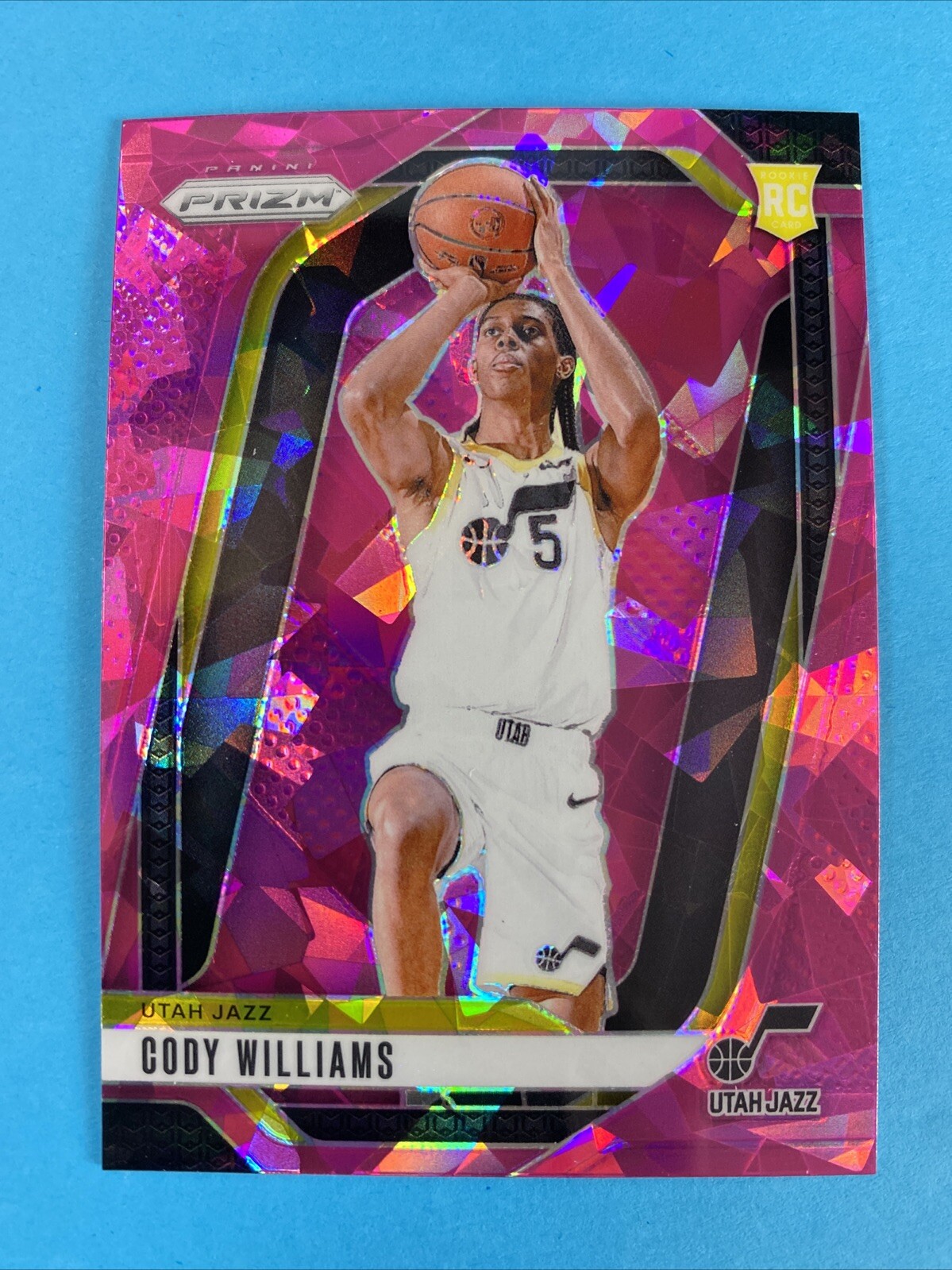 2024-25 Prizm Basketball Pink Ice Prizm Cody Williams #232 Utah Jazz RC
