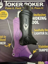 Toker Poker Lighter Sleeve Smoking Tool - Fits Clipper - Black - New