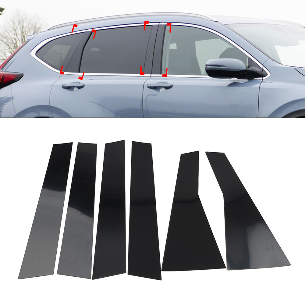 1 Set of Pillar Post Set Door Window Cover Trim Kit For Honda CR-V CRV 2017-2022