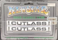 Vintage 80's 90's Automotive Door Handle Insert Accent Trim CUTLASS