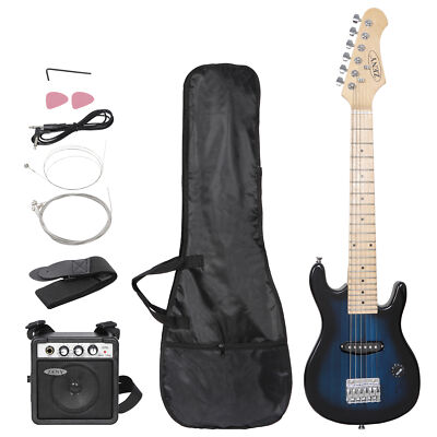 Blue Electric Guitar Kids With Amp & Much More Guitar Combo Accessory Kit 30'' 