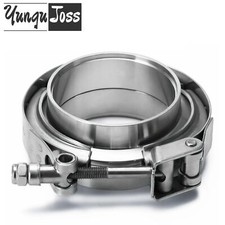 4 Quick Release V-band Clamp Ss304 Stainless Malefemale Flange For Downpipe