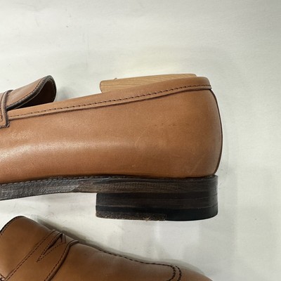 Alden 3556 Burnished Dark Tan Calfskin LHS / Penny Loafer