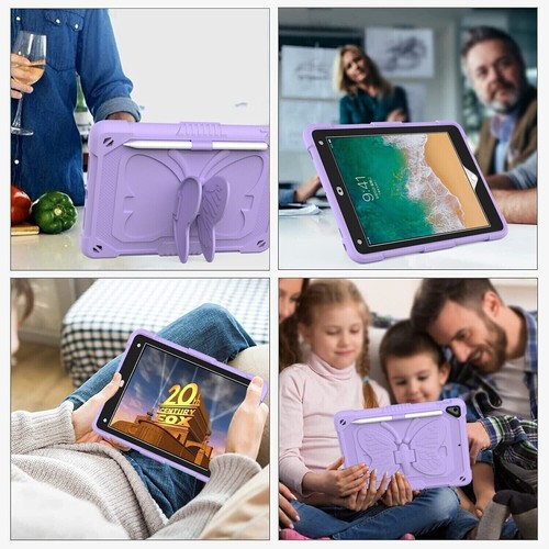 Shockproof Butterfly Stand Case Cover For iPad 9th 8th 7th 6th 5th Gen Kids Gift - Picture 9 of 53