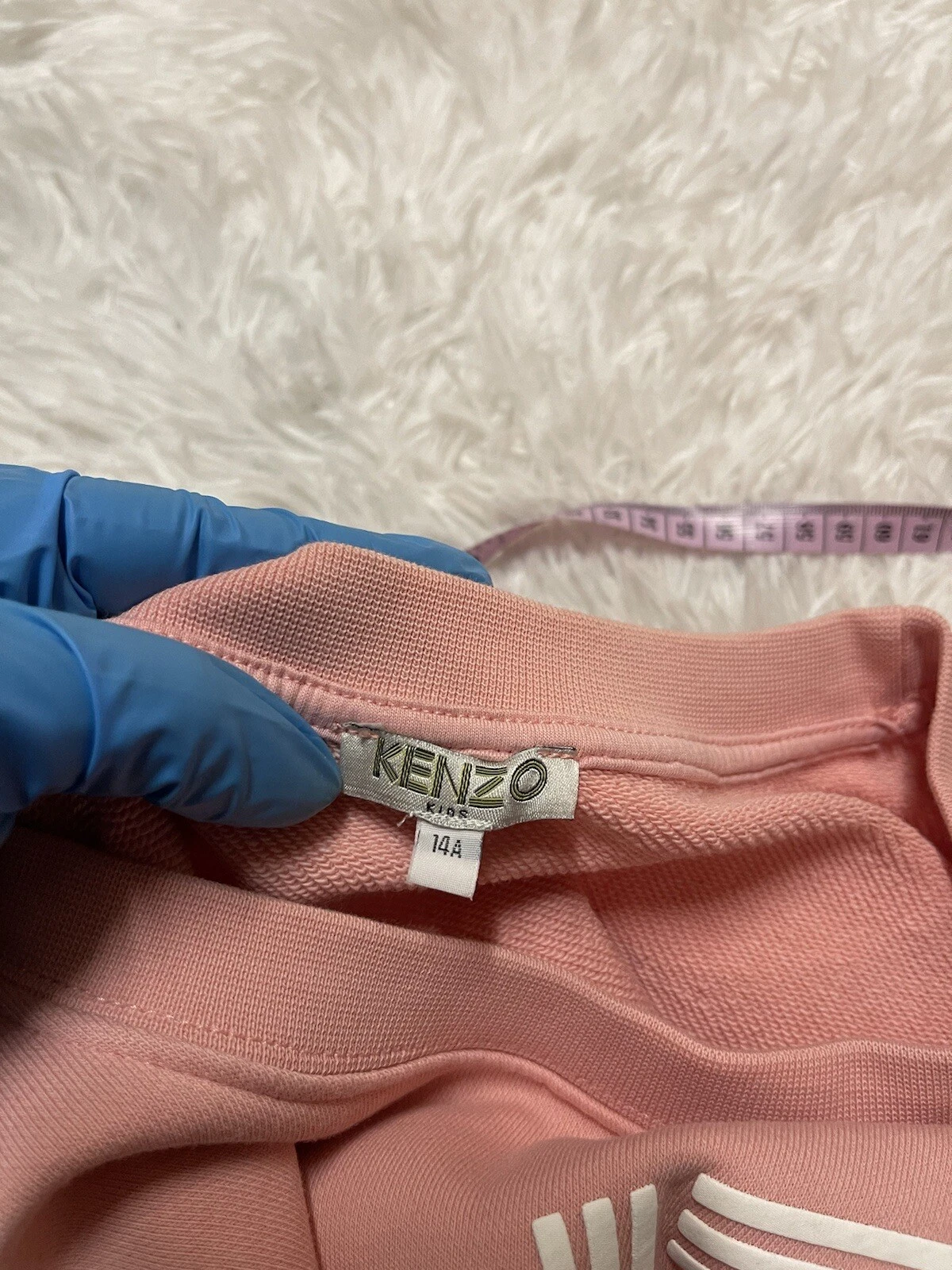 KENZO BAMBINI Felpa Abito Ragazze Logo Rosa