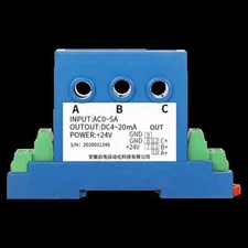 Current Transmitter Three-phase Split Core AC 10A 50A Input 0-10V 4-20mA RS485