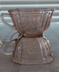 Mayfair Pink Depression Glass Anchor Hocking Tea Glass Open Rose Set of 3 🌷
