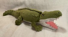 Alligator Crocodile Tiger Tale Toys Green Stuffed Plush Toy 19in.  Long Viahart