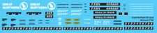 N Scale - Great Northern Bi-Level Autorack TTBX Decals