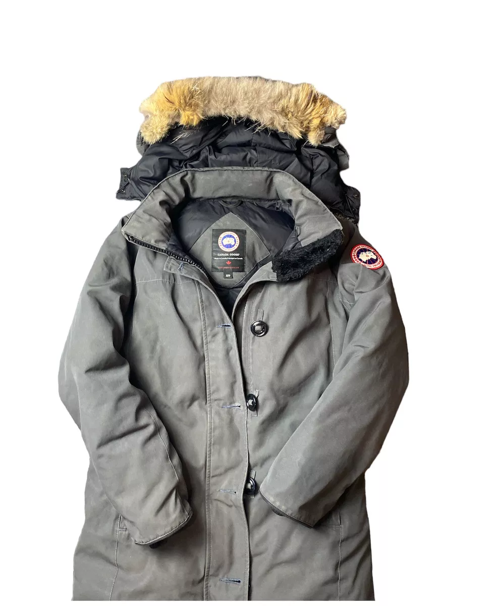 CANADA GOOSE Women DAWSON PARKA Down Grey Fur extra small Jacket