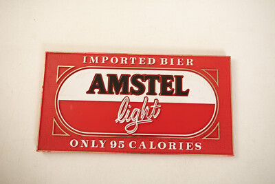 Plastic Amstel Light Imported Bier Beer Sign (UH1/JSF6) Only 95 Calories