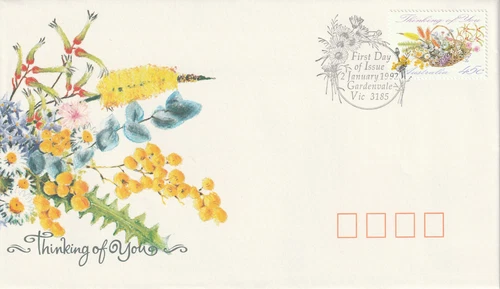 Australia 1992: Thinking of You. First Day Cover. Fine Used Condition.