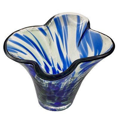 RENATE STOCK for SEA GLASBRUK Sweden Crystal Flower Vase 8” | eBay