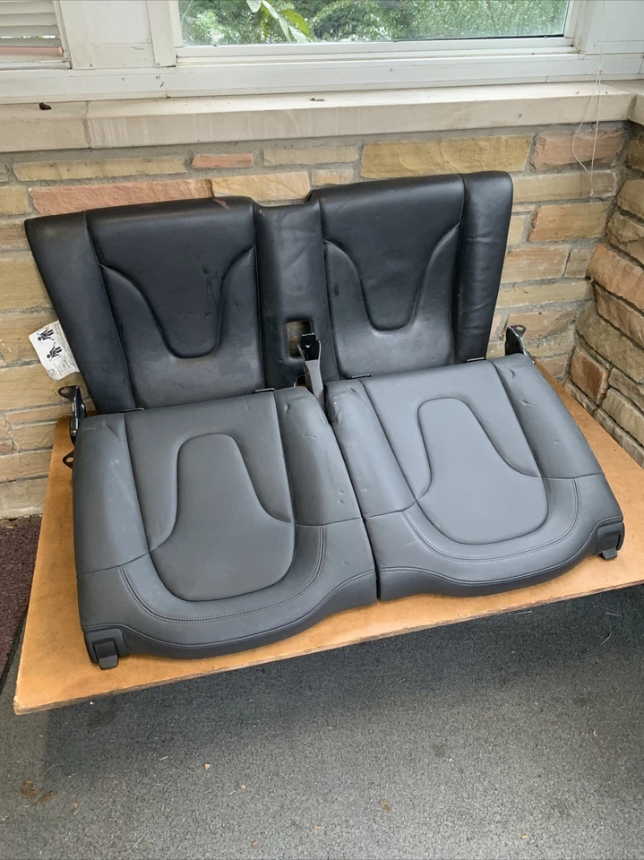 2008-2015 AUDI TT QUATTRO Rear Seat Set Black Leather 8J8885375 OEM - Image 2 of 4