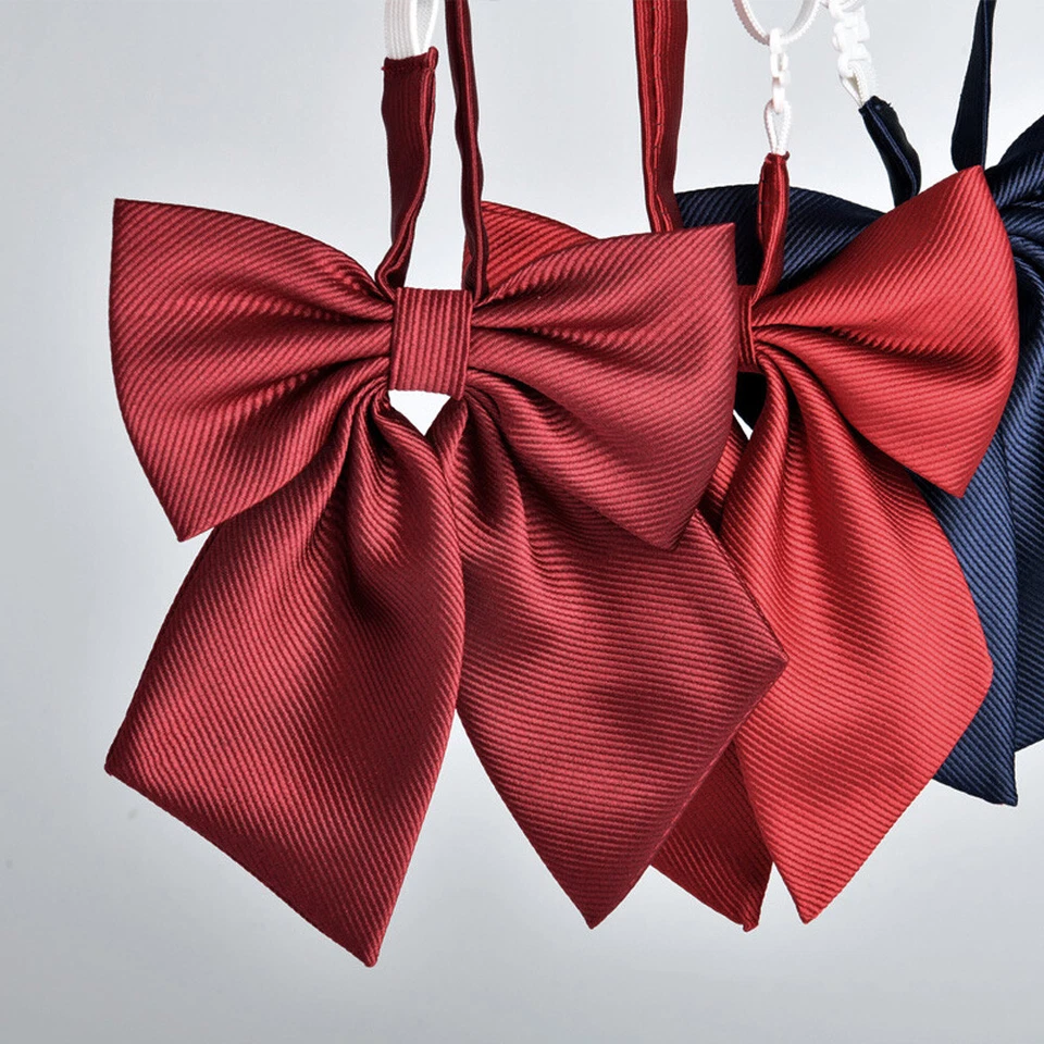 Corbata informal ajustable para damas Mujeres Niñas Estudiante Pajarita Boda Escuela Fiesta Foto 4 de 4