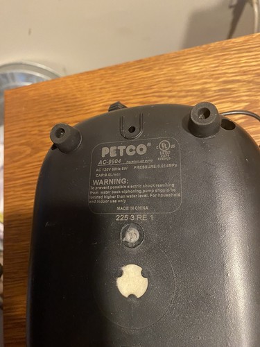 Petco Air Pump AC-9904 For Freshwater & Marine Aquariums Tested/Working - Picture 4 of 4
