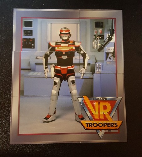 1995 Saban VR Troopers Puzzle Packs Set (20 Cards) (4 Packs) - Picture 3 of 9