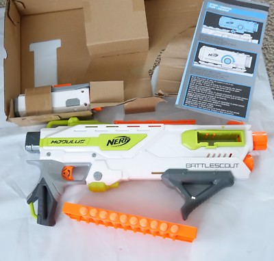 NERF ICS 10 Modulus Battle Scout Toy with 10 darts - BROWN BOX PACKAGING