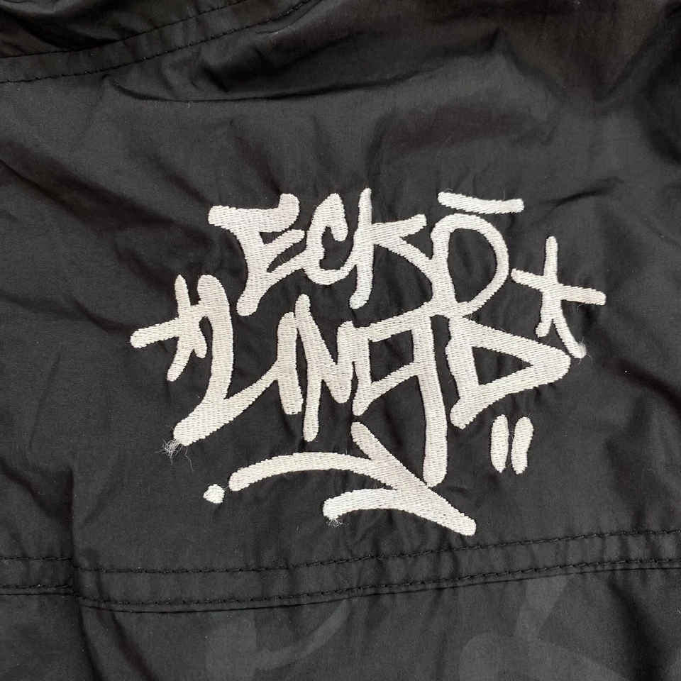 Vintage Ecko Unltd Mens Track Jacket Y2K Black Tech Graffiti Streetwear Bomber - Image 4 of 4