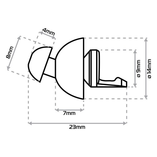 Oxford Moto Casco Filtro Buds Riutilizzabile Ipoallergenico Tappi Orecchie Small Fit - Foto 8 di 12