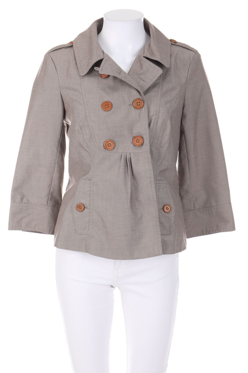 Chaqueta VERO MODA pestillo de hombro D 38 marrón oliva NUEVO
