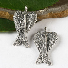 10pcs Tibetan silver angel's wing pendant h2817