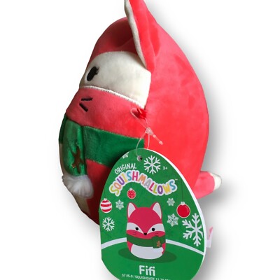 Squishmallows Fifi The Fox With Scarf 8” 7” New With Tag, Winter