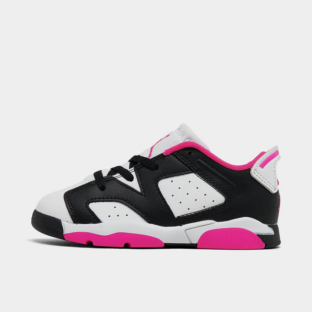 Girls Toddler Air Jordan Retro 6 Low Black Fierce Pink White