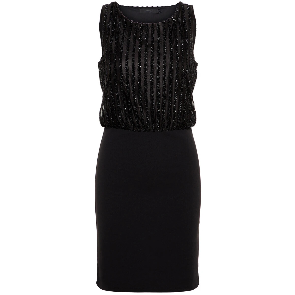 BNWT VERO MODA LADIES PARTY EVENING SLEEVELESS SPARKLY BODYCON DRESS UK XS 8 eBay