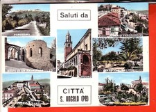 CARTOLINA  CITTA' S. ANGELO ACQU   VIAGGIATA  1966 SALUTI VEDUTE
