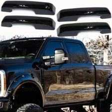 2021-2026 Ford F150 4dr Door Handle COVERS W/o SmartKeyholes UM AGATE BLACK