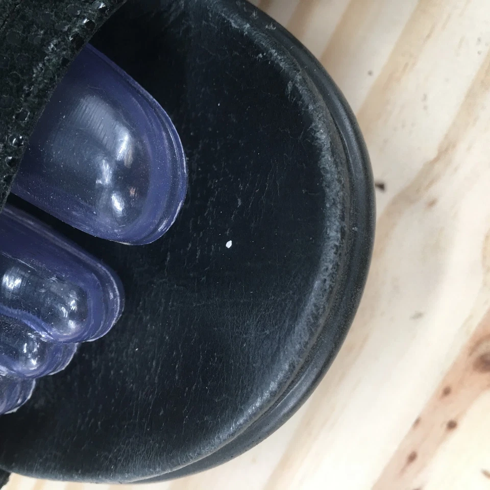 Sandalias Dansko para mujer 37 Jessie Slide negras sin cordones informales punta abierta tacones en bloque Foto 3 de 4