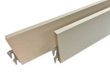 Wood Bed Rails White Finish - Hook-on - Twin, Full, Queen, King, Cal King