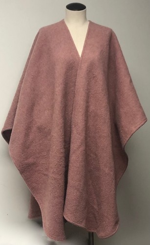 CHAQUETA PONCHO DE LANA ARTESANA MAINE THE BARTER FAMILY N. SULLIVAN N. MAINE ABRIGO ENVOLVENTE CAPA - Imagen 5 de 7