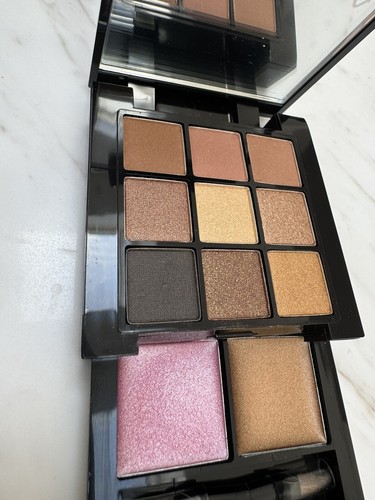 NYX S109B Bronce Smokey Look Kit 9 sombras de ojos y 2 colores de labios nuevo tamaño de viaje - Imagen 4 de 8