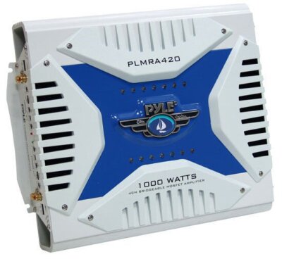 NEW Pyle 1000w 4 Channel Marine Audio Amplifier Sub Amp Waterproof PLMRA420