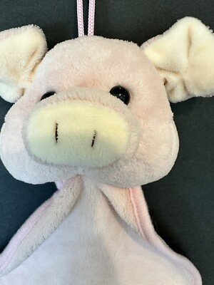Plush Pink Pig Lovey Security Blanket Daiso Stuffed Animal
