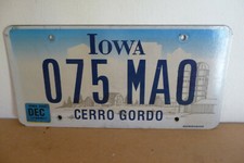 plaque immatriculation usa iowa license plate old americaine 
