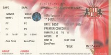 Ticket - France U16 v Spain U16 06.05.01 EC Final @ Sunderland