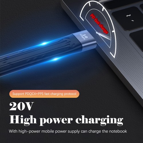 Ultra Short USB To Type C Cable USB 3.1 Gen 2 USB C Quick Charge FPC Cable Wijj - Zdjęcie 3 z 15