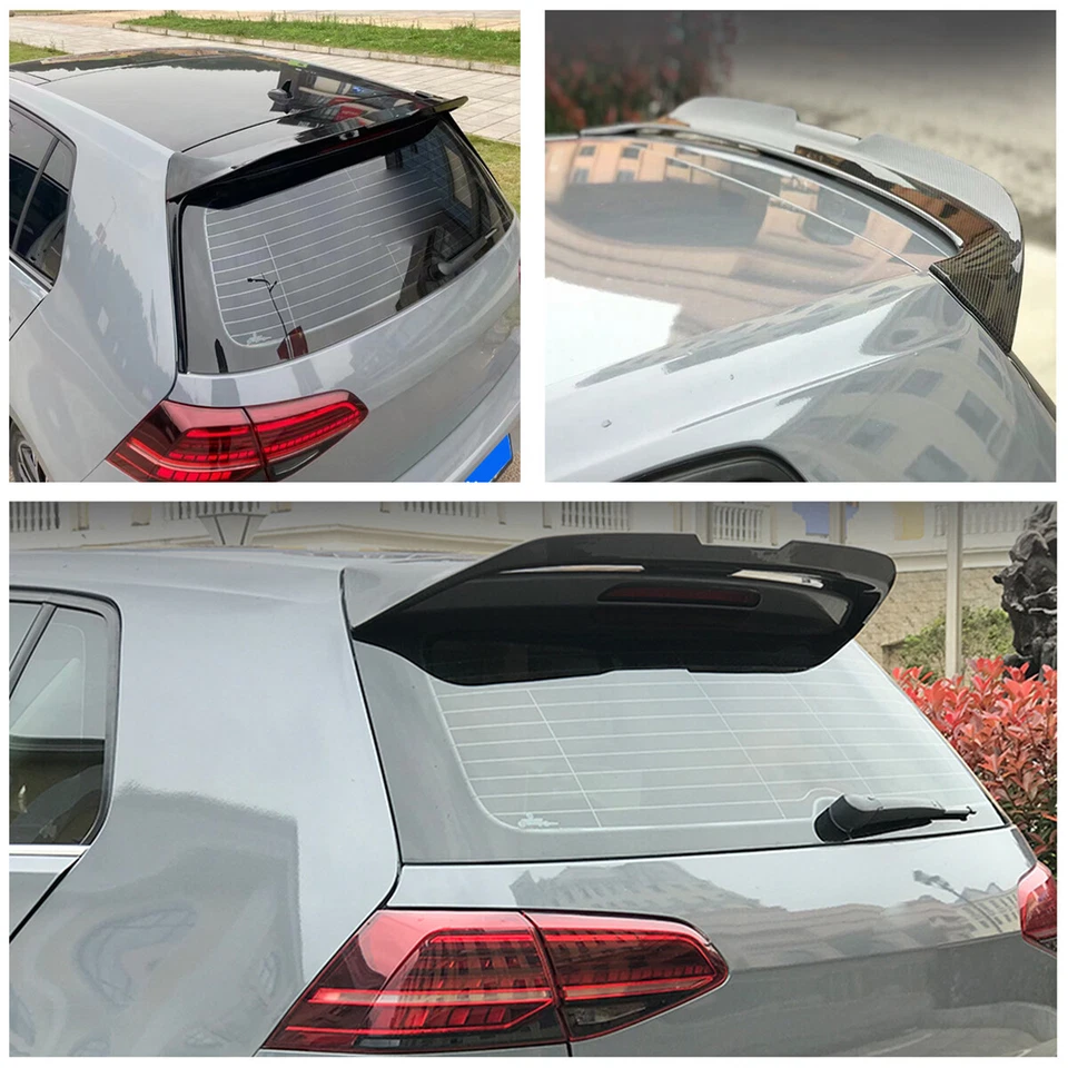 Glossy Black Rear Roof Spoiler Wing For  Golf7 MK7 MK7.5 GTI GTD R 2014-2021 - Image 2 of 4