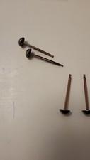4 Buckelsplinte Eisen matt 10 mm Kopf-Durchmesser