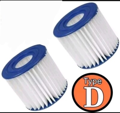 Replacement Type D Pool and Spa Filter Cartridge 4 Pack