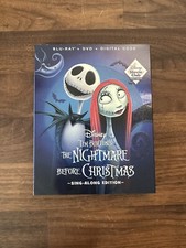 Nightmare Before Christmas Sing Along Disney Blu-ray DVD Digital Slipcover NEW