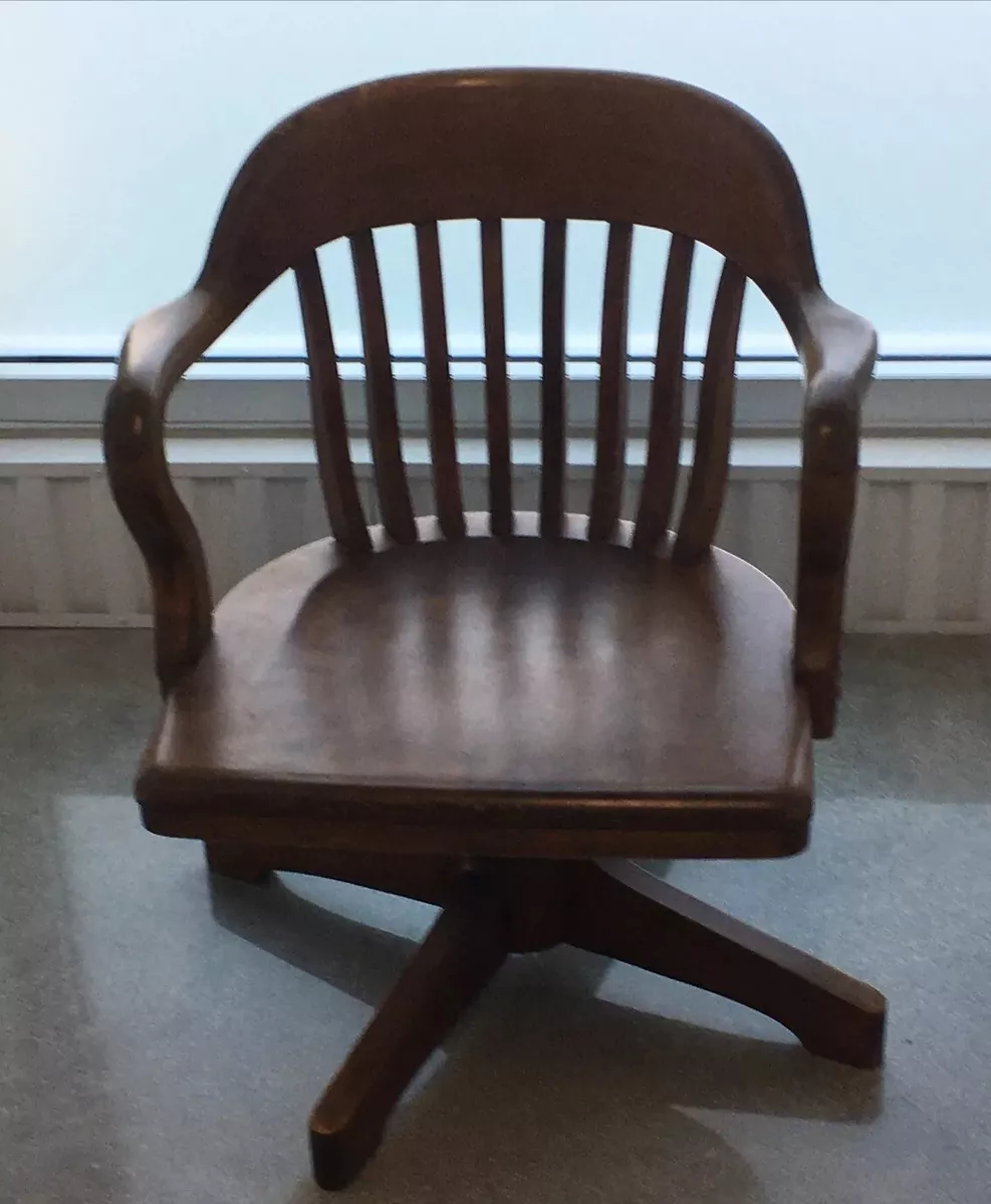 Old wooden 2024 desk chair